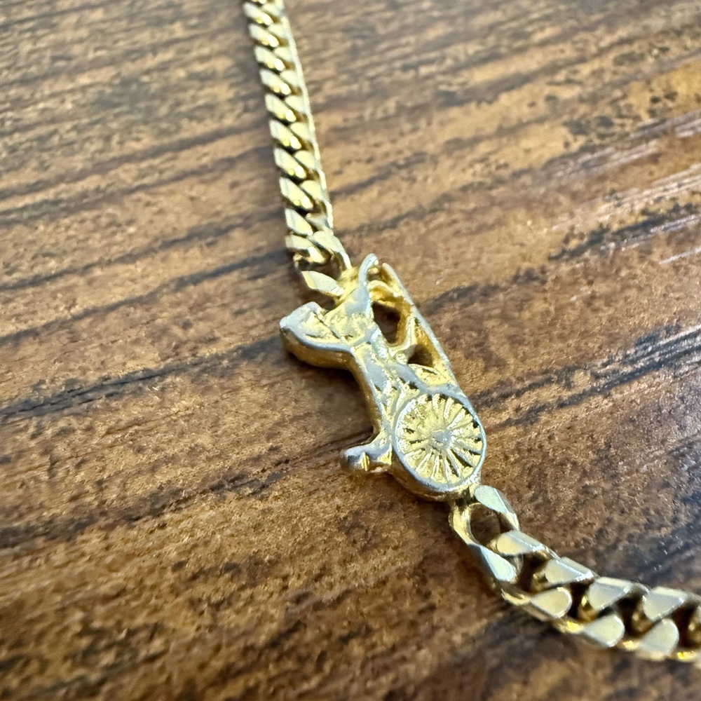 Celine Vintage Carriage Gold Necklace - Picture 7 of 8